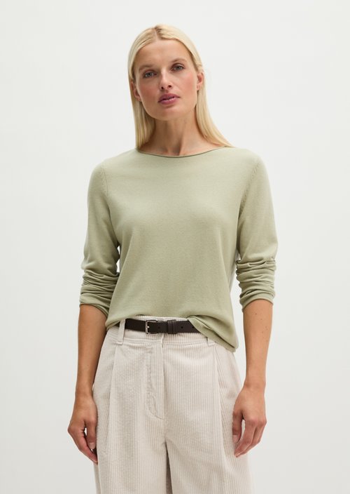 Regular fine knit sweater — Smooth Sage