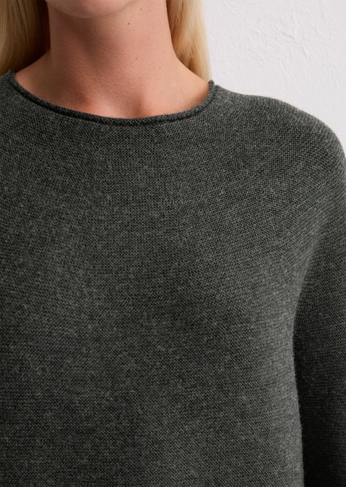 Seamless sweater loose — Dark Grey Melange
