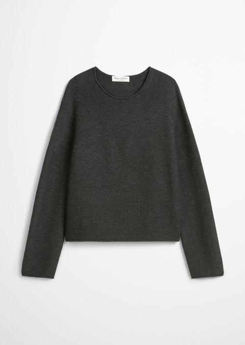 Seamless sweater loose — Dark Grey Melange