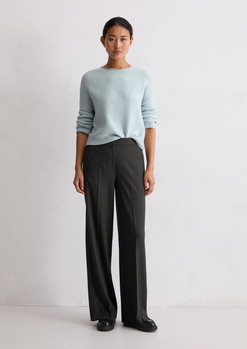 Seamless sweater loose — Silvery Blue