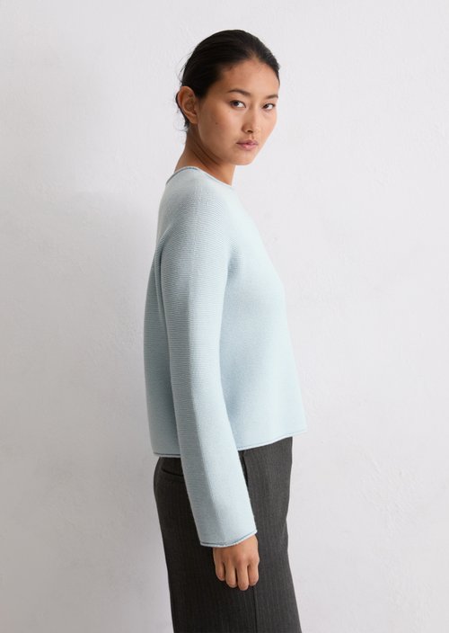 Seamless sweater loose — Silvery Blue