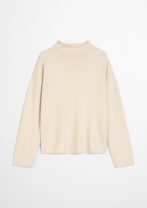 Oversized fine knit sweater — Light Oat