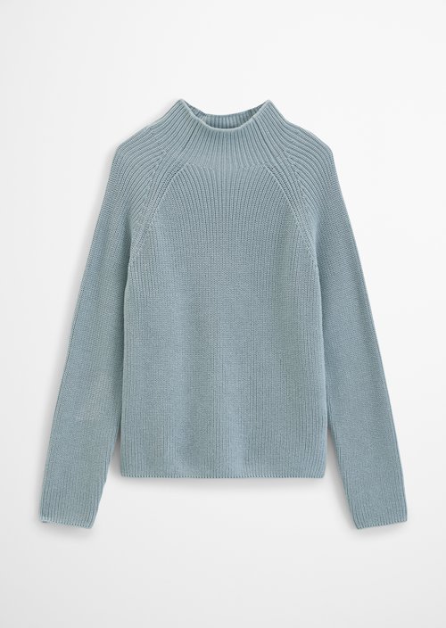 Regular-Fit Knit Sweater — Glacial Blue