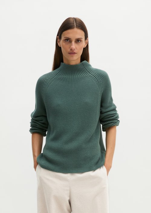 Regular-Fit Knit Sweater — Quiet Pine
