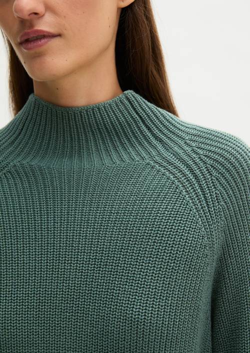Regular-Fit Knit Sweater Quiet Pine in detail view
