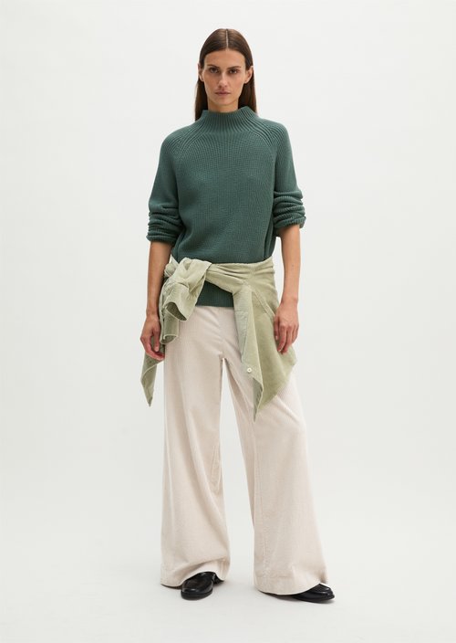 Regular-Fit Knit Sweater — Quiet Pine