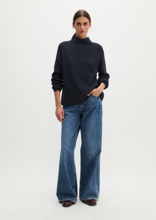 Regular-Fit Knit Sweater — Martime Blue