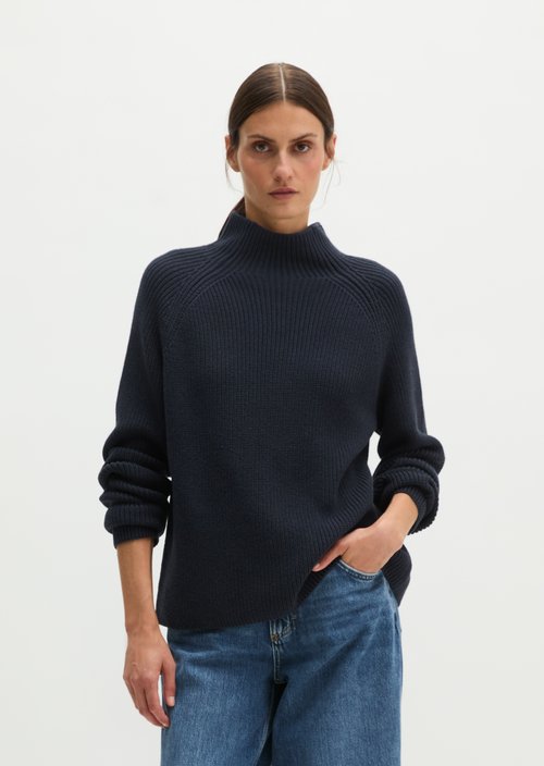 Regular-Fit Knit Sweater — Martime Blue