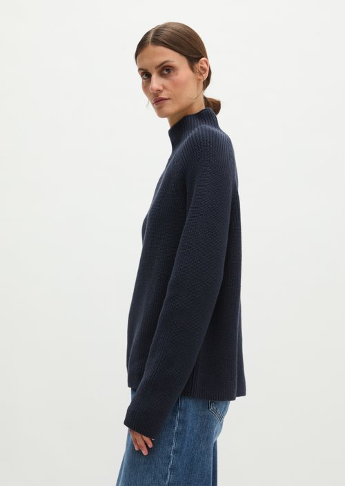 Regular-Fit Knit Sweater — Martime Blue