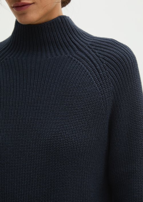 Regular-Fit Knit Sweater — Martime Blue