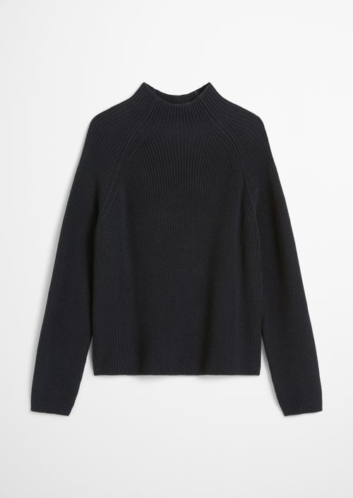 Regular-Fit Knit Sweater — Deep Night Blue