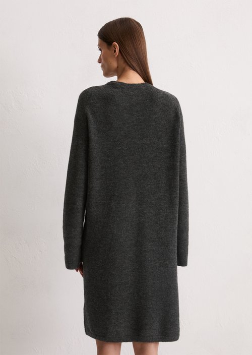 Relaxed knit dress — Dark Grey Melange