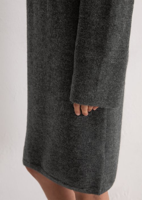 Relaxed knit dress — Dark Grey Melange