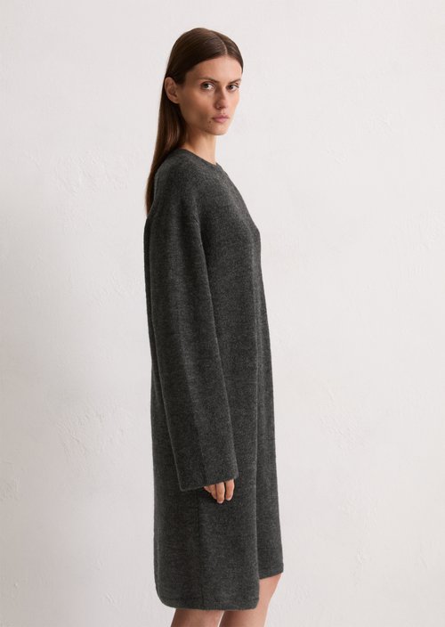 Relaxed knit dress — Dark Grey Melange