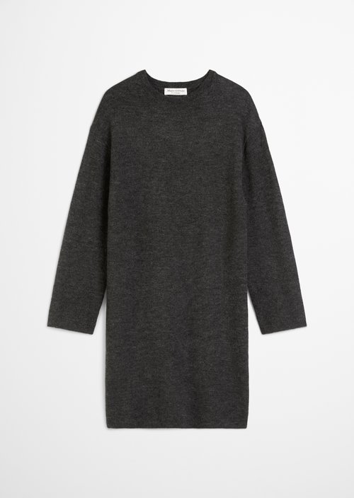 Relaxed knit dress — Dark Grey Melange