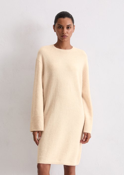 Relaxed knit dress — Light Oat
