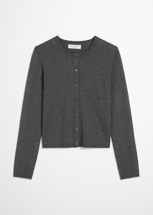 Cardigan slim — Dark Grey Melange