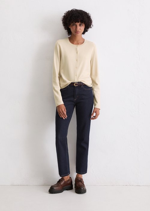 Cardigan slim — Light Oat