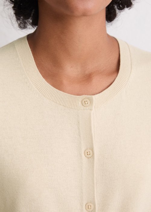 Cardigan slim — Light Oat