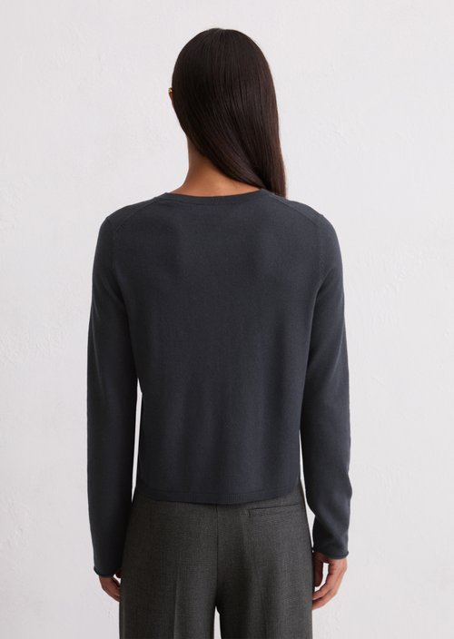 Cardigan slim — Deep Night Blue