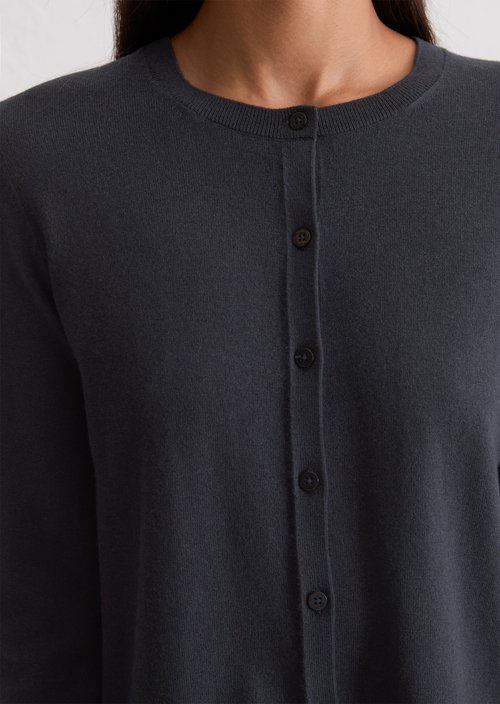Cardigan slim — Deep Night Blue