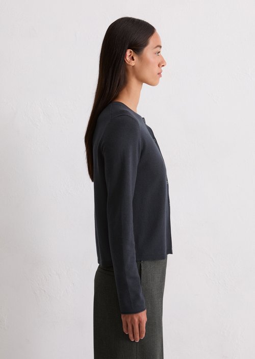 Cardigan slim — Deep Night Blue