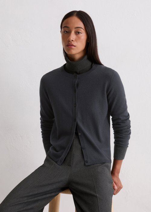 Cardigan slim — Deep Night Blue