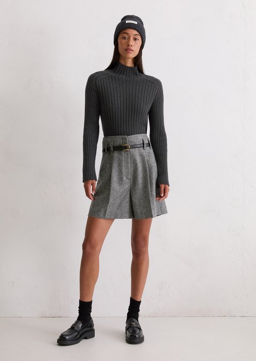 Turtleneck sweater slim — Dark Grey Melange