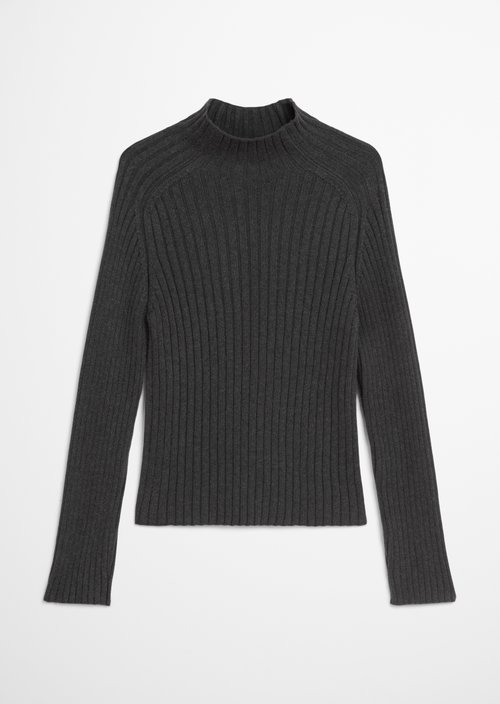 Turtleneck sweater slim — Dark Grey Melange