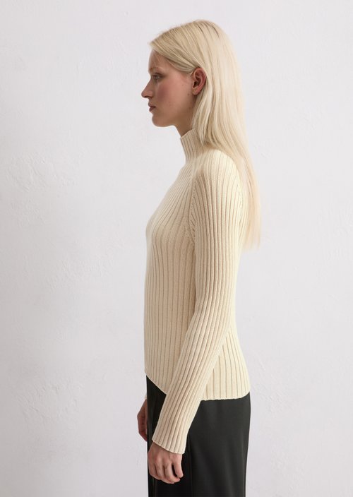 Turtleneck sweater slim — Chalky Sand