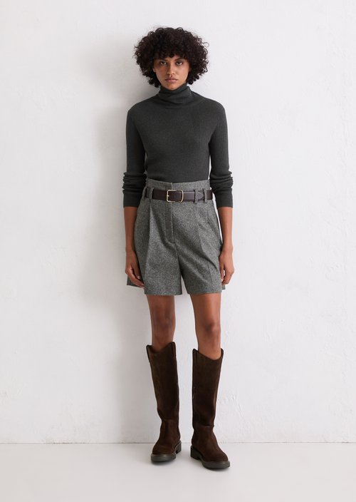 Turtleneck sweater slim — Dark Grey Melange