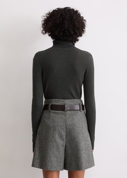 Turtleneck sweater slim — Dark Grey Melange