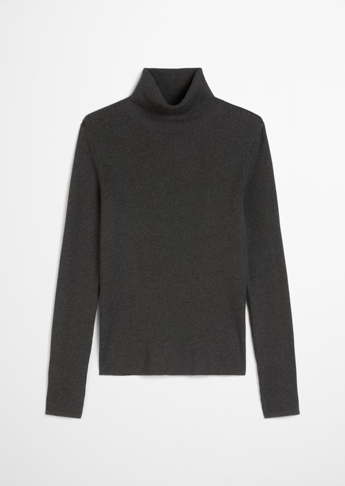 Turtleneck sweater slim — Dark Grey Melange