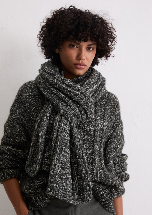 Schal — Dark Grey Melange
