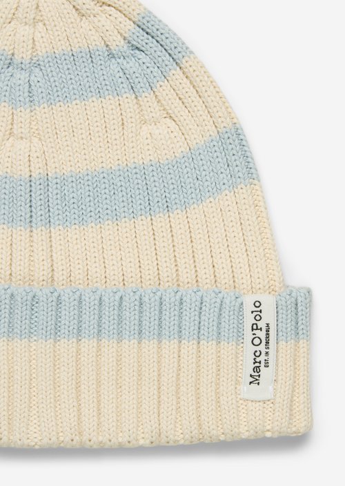 Striped cap — Offwhite (alternate view)