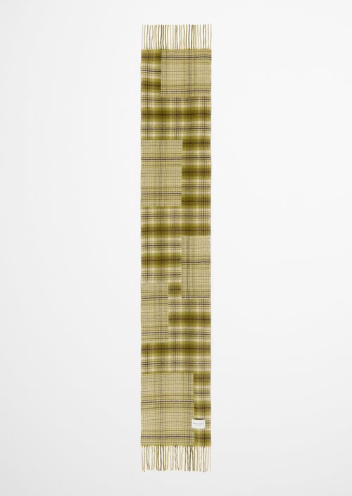 Patchwork-Schal — Medium Green
