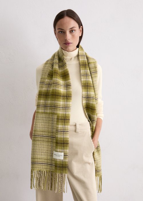 Patchwork-Schal — Medium Green