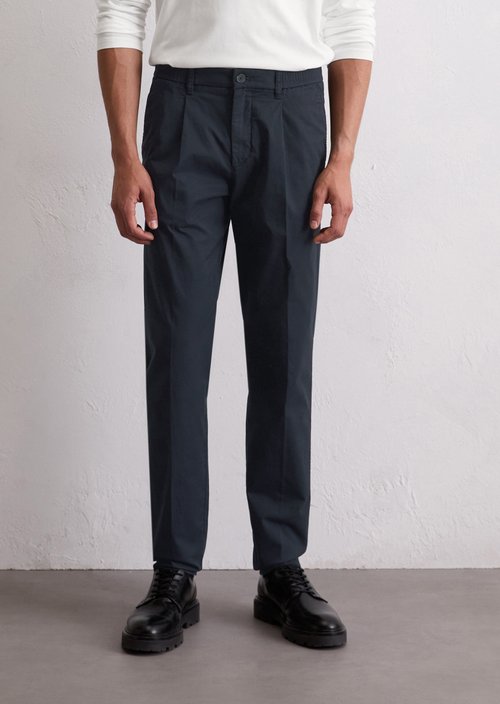 Hose Model Morot jogger pleats — Dark Navy