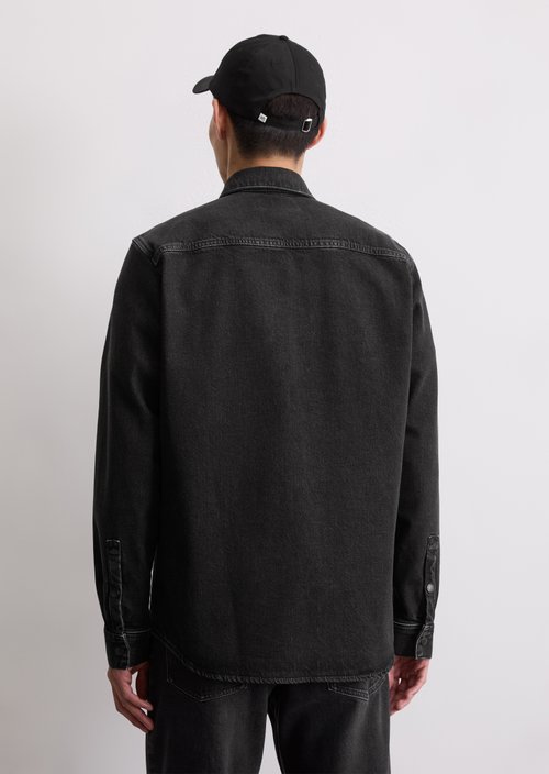 Regular denim shirt — Dark Grey