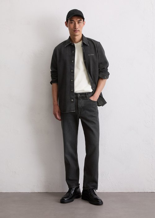Regular denim shirt — Dark Grey