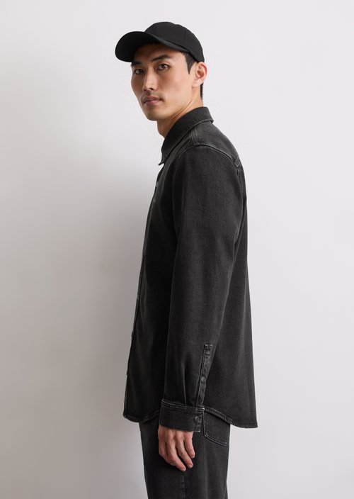 Regular denim shirt — Dark Grey