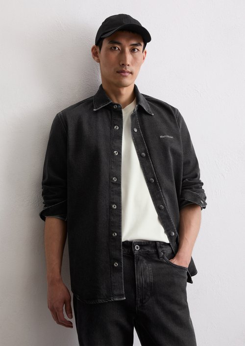 Regular denim shirt — Dark Grey