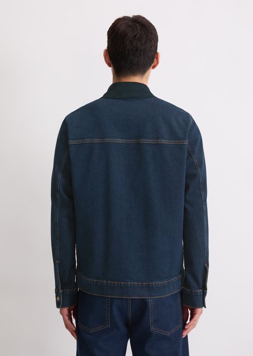 Regular denim jacket — Dark Blue (alternate view)