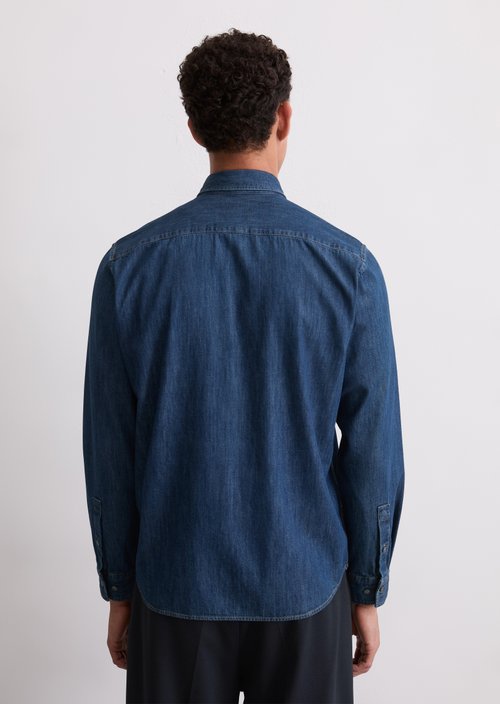 Regular denim shirt — Dark Blue