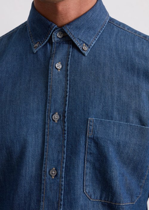 Regular denim shirt — Dark Blue