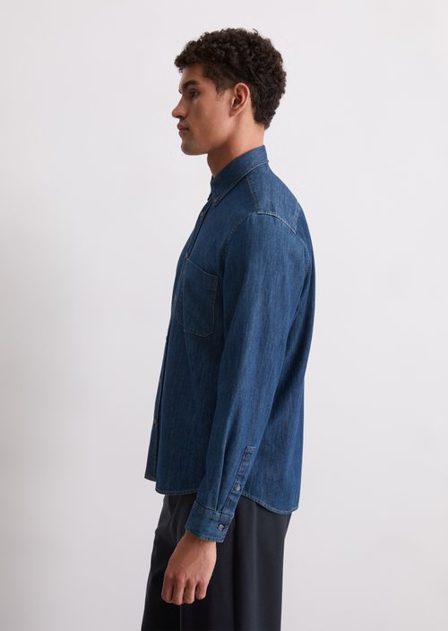Regular denim shirt — Dark Blue
