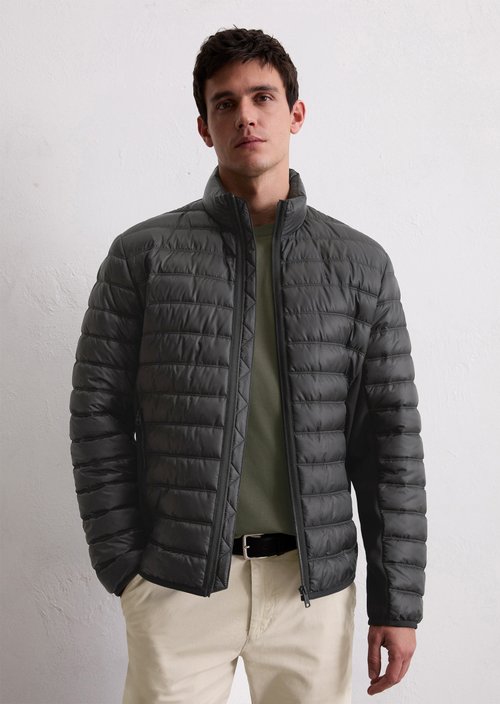 Quilted jacket regular — Black