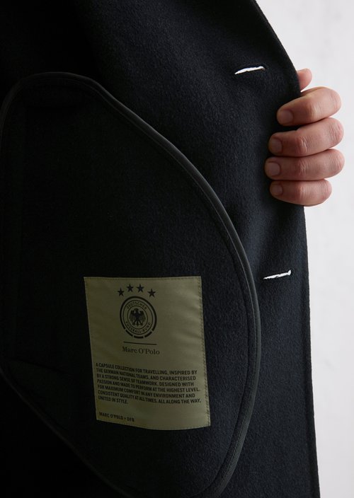 Wollmantel DFB Travel Collection — Deep Night Blue