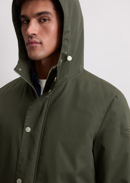Short coat with hood — Copley Brown