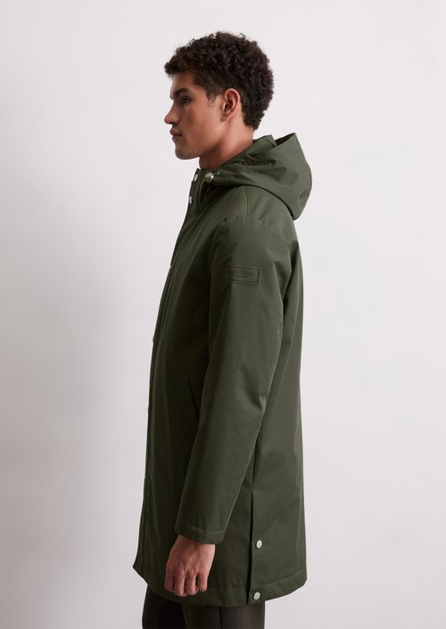 Short coat with hood — Copley Brown